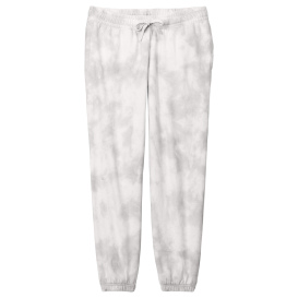 Port & Company LPC140P Ladies Beach Was Cloud Tie-Dye Sweatpant - Dove Grey