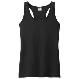 Port & Company LPC380TT Ladies Performance Tank - Jet Black