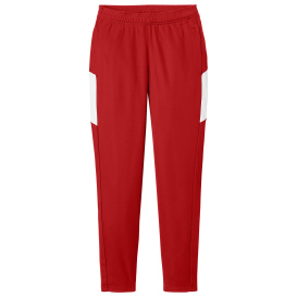 Sport-Tek LPST800 Ladies Travel Pants - Deep Red/White