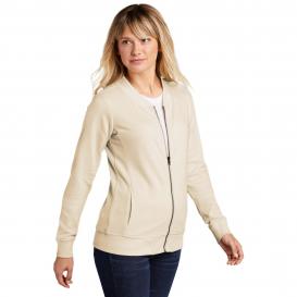 Sport-Tek LST274 Ladies Lightweight French Terry Bomber - Ecru