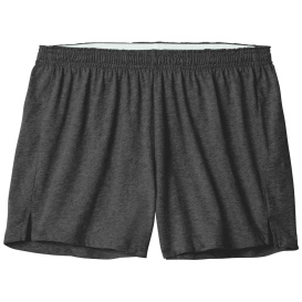 Sport-Tek LST311 Ladies Jersey Knit Squad Shorts - Dark Gray Heather
