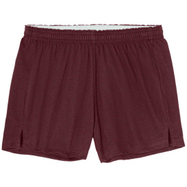 Sport-Tek LST311 Ladies Jersey Knit Squad Shorts - Maroon