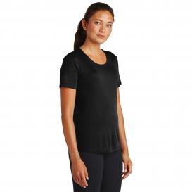 Sport-Tek LST350 Ladies PosiCharge Competitor Tee - Black | Full Source