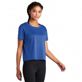 Sport-Tek LST411 Ladies PosiCharge Draft Crop Tee - True Royal