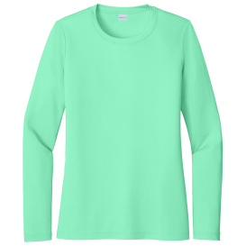 Sport-Tek LST420LS Ladies Posi-UV Pro Long Sleeve - Bright Seafoam 