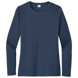 Sport-Tek LST420LS Ladies Posi-UV Pro Long Sleeve - True Navy