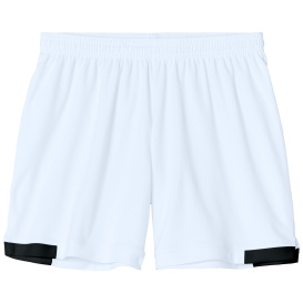 Sport-Tek LST442 Ladies Club 5" Shorts - White/Black