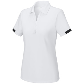 Sport-Tek LST444 Ladies Club Colorblock Polo - White/Black