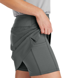 Sport-Tek LST486 Ladies Repeat Skorts - Iron Grey