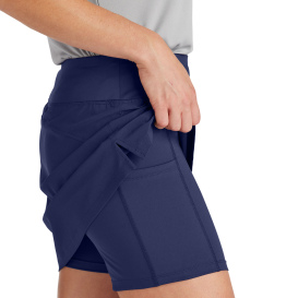 Sport-Tek LST486 Ladies Repeat Skorts - True Navy
