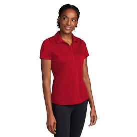 Sport-Tek LST530 Ladies PosiCharge Strive Polo - Deep Red