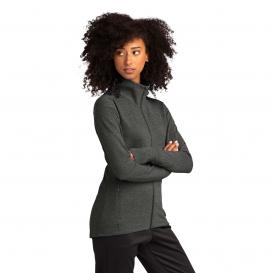 Sport-Tek LST560 Ladies Sport-Wick Flex Fleece Full-Zip - Dark Grey Heather