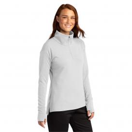 Sport-Tek LST561 Ladies Sport-Wick Flex Fleece 1/4-Zip - White