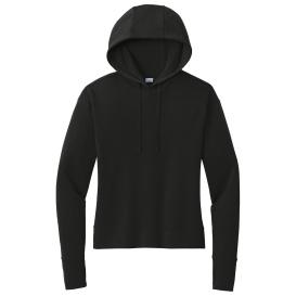 Sport-Tek LST562 Ladies Sport-Wick Flex Fleece Pullover Hoodie - Black