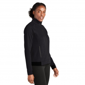 Sport-Tek LST570 Ladies Strive PosiCharge Full-Zip - Black