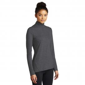 Sport-Tek LST711 Ladies Exchange 1.5 Long Sleeve 1/2-Zip Pullover - Graphite Heather