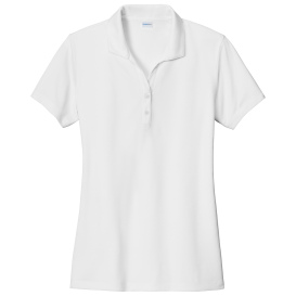 Sport-Tek LST725 Ladies PosiCharge Re-Compete Polo - White