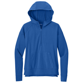 Sport-Tek LST856 Ladies Sport-Wick Stretch 1/2-Zip Hoodie - True Royal