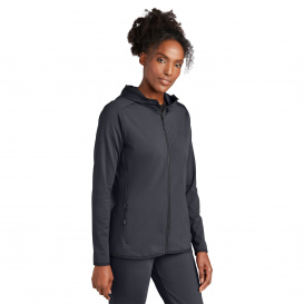 Sport-Tek LST870 Ladies Circuit Hooded Full-Zip - Graphite