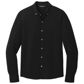 Mercer+Mettle MM1018 Long Sleeve Stretch Woven Shirt - Deep Black