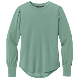 Mercer+Mettle MM1019 Ladies Stretch Jersey Long Sleeve Blouson Top - Sage