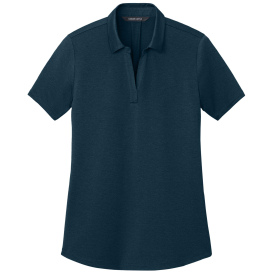 Mercer+Mettle MM1021 Ladies Recharge Jersey Polo - Insignia Blue Heather