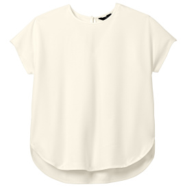 Mercer+Mettle MM2015 Women's Stretch Crepe Crew - Ivory Chiffon | Full ...