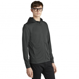 Mercer+Mettle MM3002 Double-Knit Full-Zip Hoodie - Anchor Grey