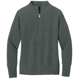 Mercer+Mettle MM3041 Ladies Linear Texture 1/4-Zip - Storm Gray