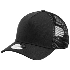 New Era NE212 A-Frame Snapback Mesh Back Cap - Black/Black