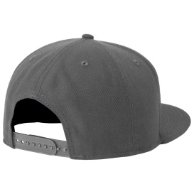 New Era NE4020 Standard Fit Flat Bill Snapback Cap - Graphite