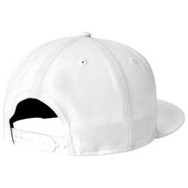 New Era NE4020 Standard Fit Flat Bill Snapback Cap - White