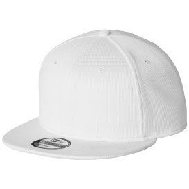 New Era NE409 Pivot Flat Bill Snapback Cap - White