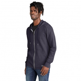 New Era NEA141 Thermal Full-Zip Hoodie - True Navy Heather