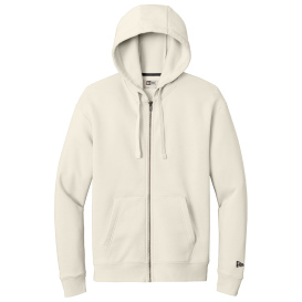 New Era NEA526 Heritage Fleece Full-Zip Hoodie - Soft Beige