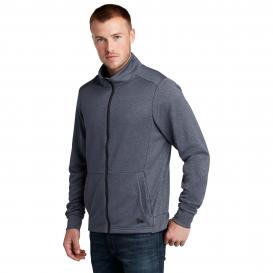 New Era NEA530 Performance Terry Full-Zip Jacket - True Navy Heather