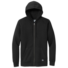 New Era NEA551 Comeback Fleece Full-Zip Hoodie - Black