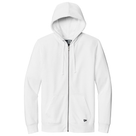 New Era NEA551 Comeback Fleece Full-Zip Hoodie - White
