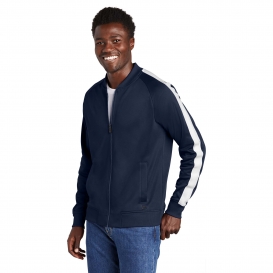 New Era NEA650 New Era Track Jacket - True Navy/White