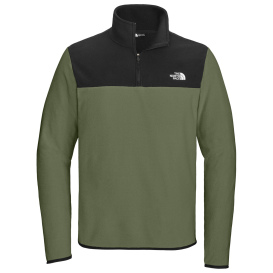 The North Face NF0A7V4L Glacier 1/4-Zip Fleece - New Taupe Green/TNF Black
