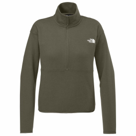 The North Face NF0A8C5H Ladies Double-Knit 1/2-Zip Fleece - New Taupe Green