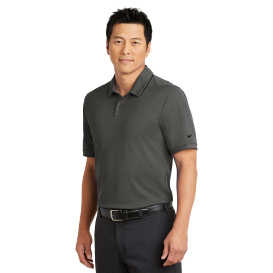 Nike NKAA1849 Dri-FIT Edge Tipped Polo - Anthracite/Black