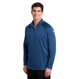 Nike NKAH6254 Therma-FIT 1/2-Zip Fleece - Gym Blue/Gym Blue
