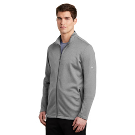 Nike NKAH6418 Therma-FIT Full-Zip Fleece - Dark Grey Heather