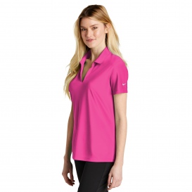 Nike NKDC1991 Ladies Dri-FIT Micro Pique 2.0 Polo - Vivid Pink