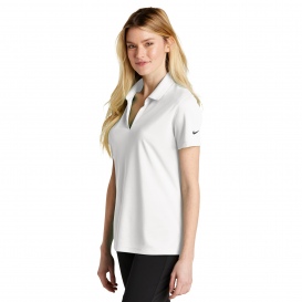 Nike NKDC1991 Ladies Dri-FIT Micro Pique 2.0 Polo - White