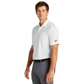 Nike NKDC2103 Dri-FIT Micro Pique 2.0 Pocket Polo - White