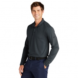 Nike NKDC2104 Dri-FIT Micro Pique 2.0 Long Sleeve Polo - Anthracite