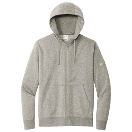Nike NKDR1513 Club Fleece Sleeve Swoosh Full-Zip Hoodie - Dark Grey Heather