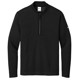 Nike NKDX6702 Textured 1/2-Zip Cover-Up - Black